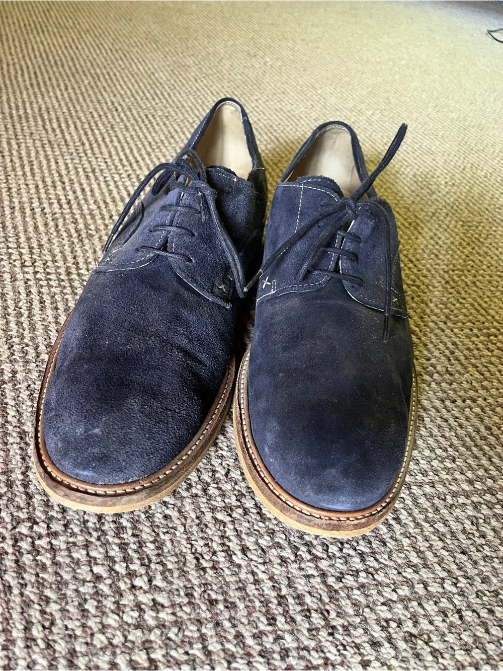 Wolverine Men's Suede Dress Shoes in Navy